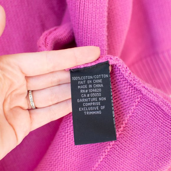 Button cardigan with pockets pink SM - Picture 8 of 9